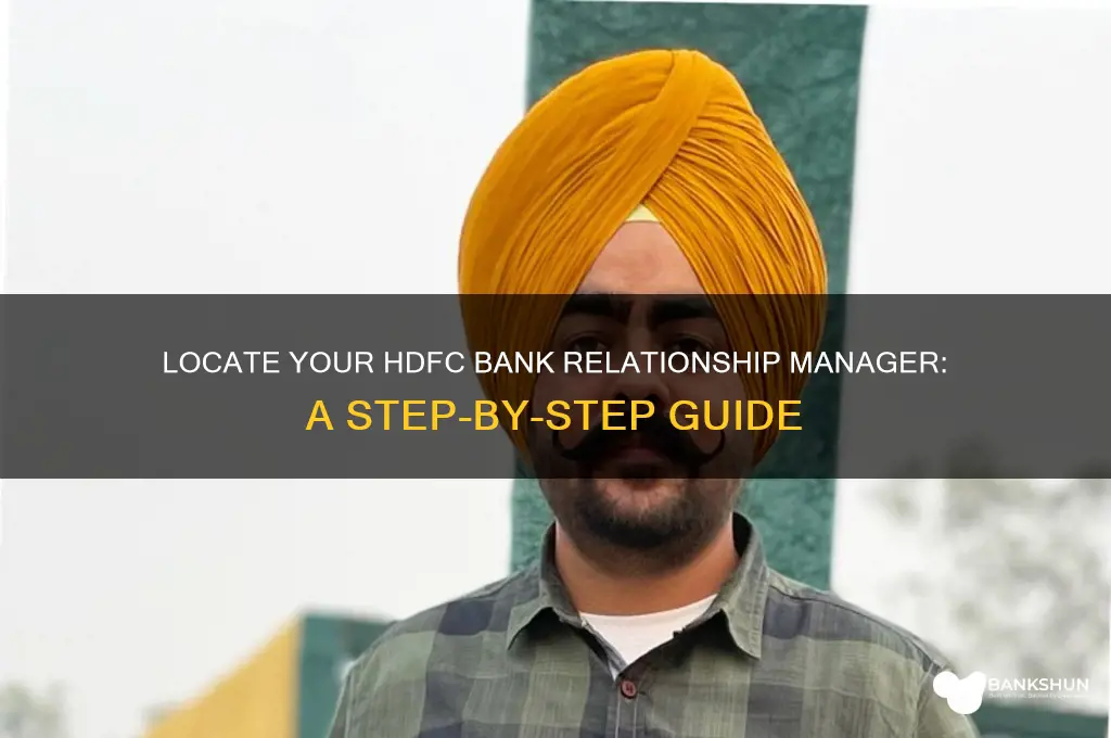 how to find hdfc bank relationship manager
