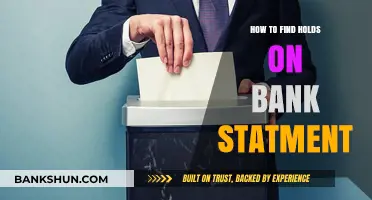 How to Identify and Resolve Holds on Your Bank Statement