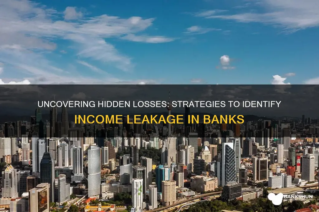 how to find income leakage in banks