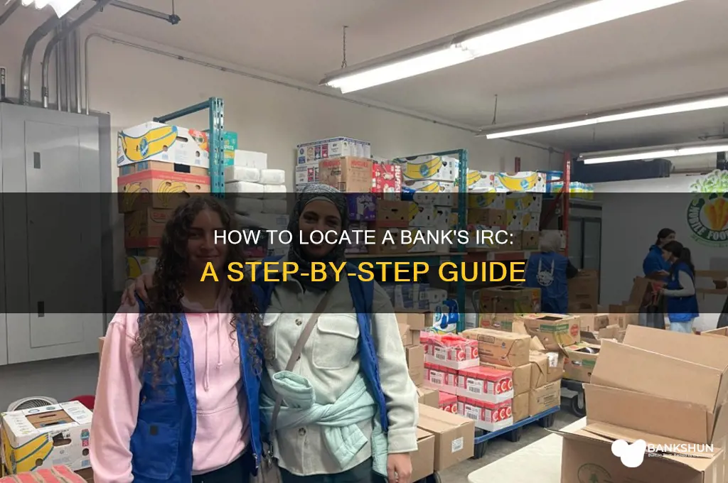 how to find irc for a bank
