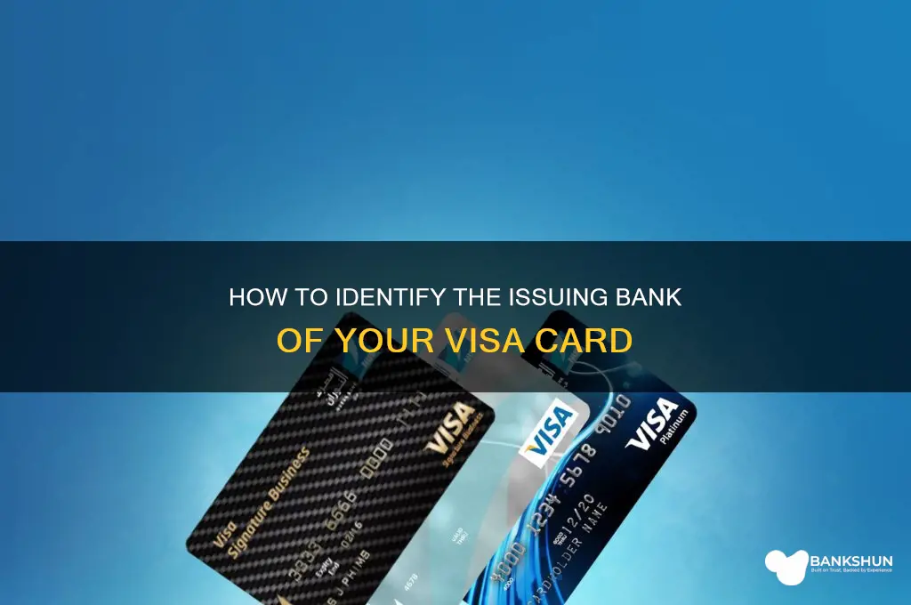 how to find issuing bank of visa