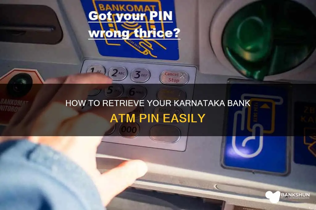 how to find karnataka bank atm pin