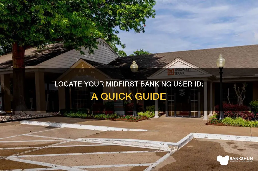 how to find midfirst banking user id
