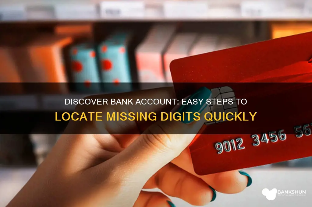 how to find missing digits discover bank