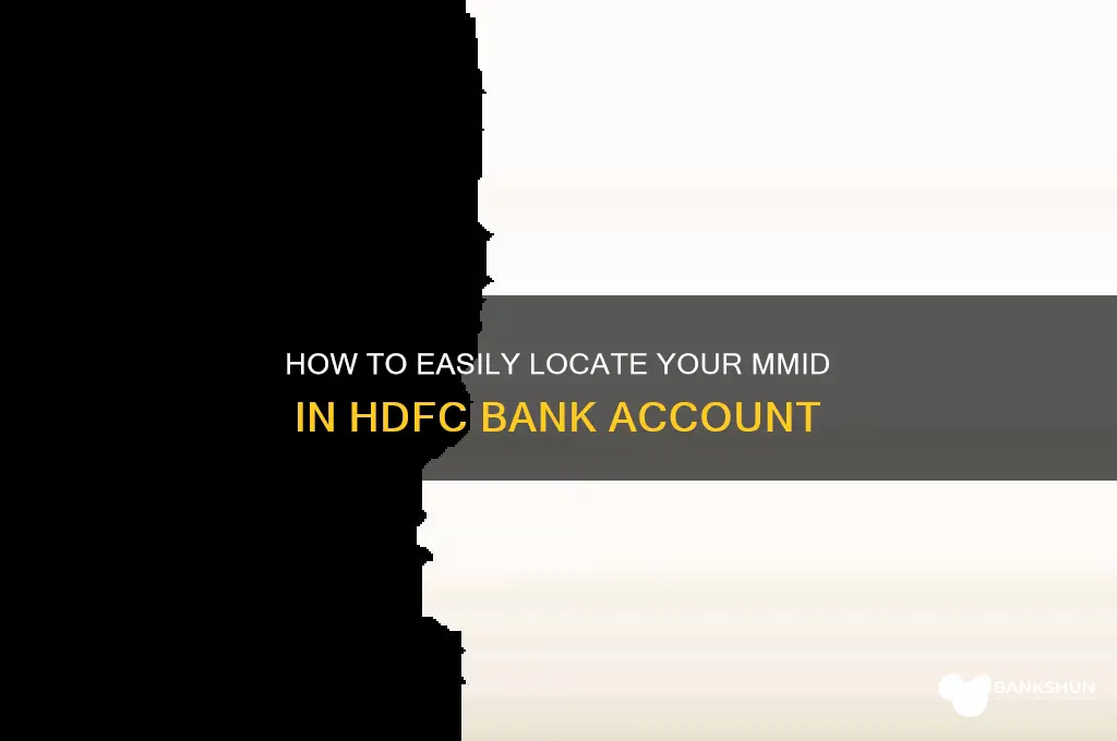 how to find mmid in hdfc bank