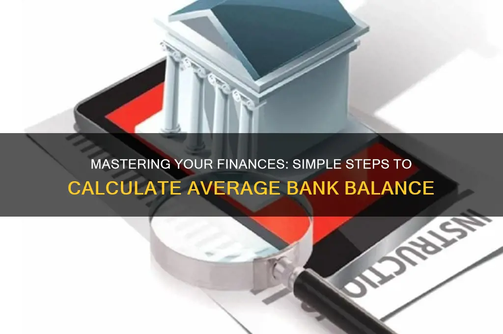 how to find my average bank balance