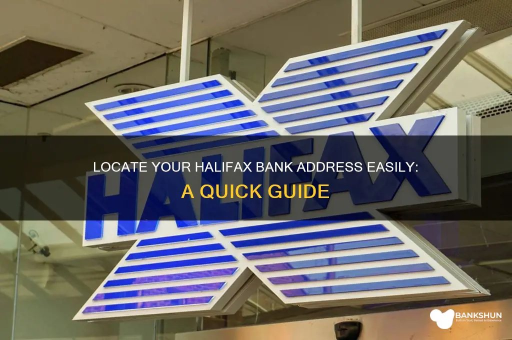 how to find my halifax bank address