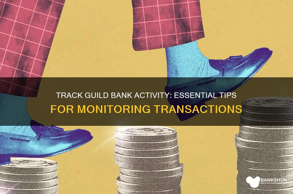 how to find out guild bank activity