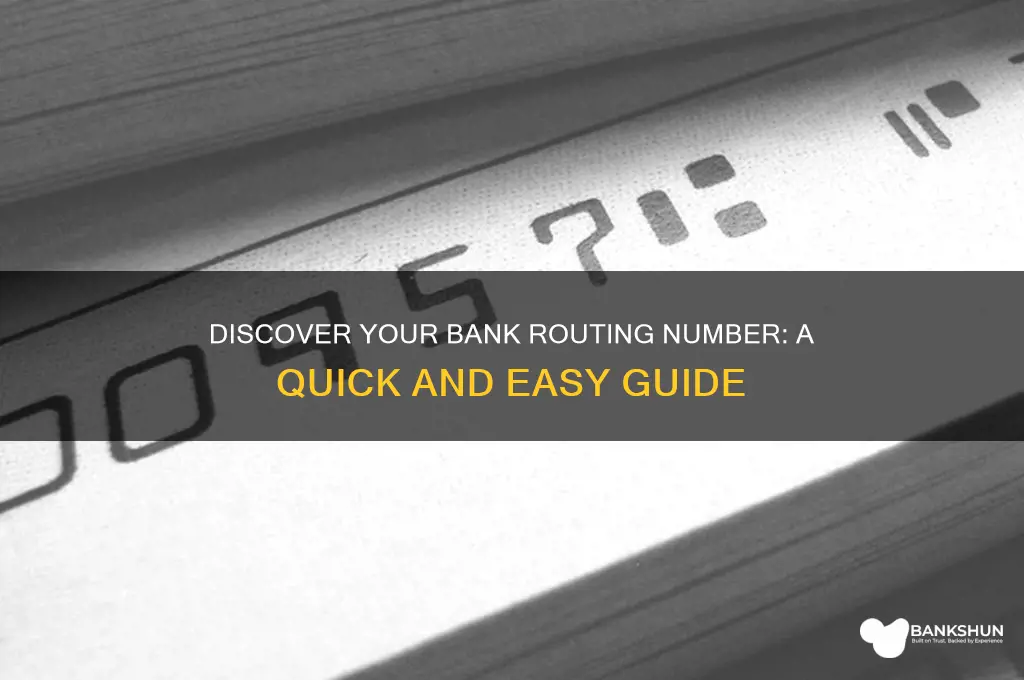 how to find out my bank routing