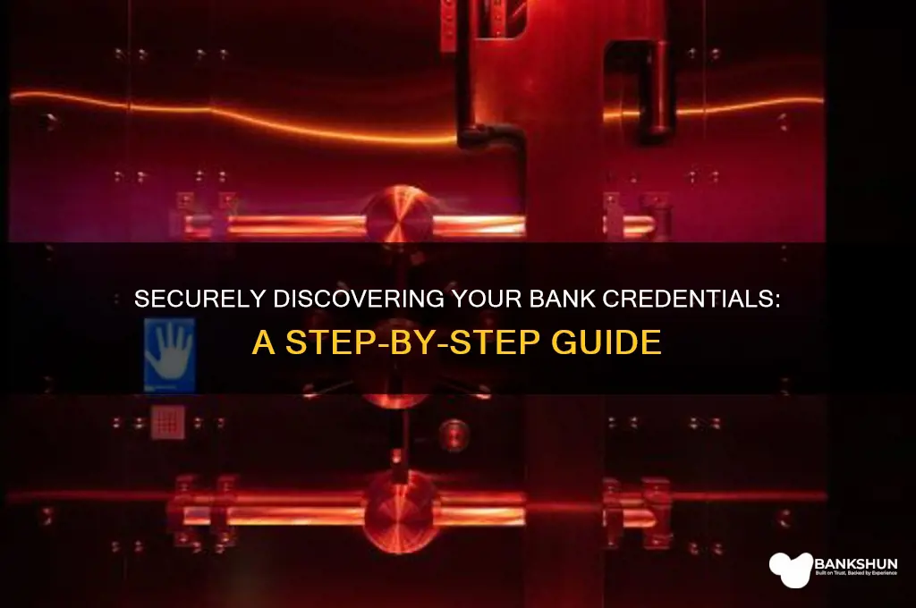 how to find out your bank credentials