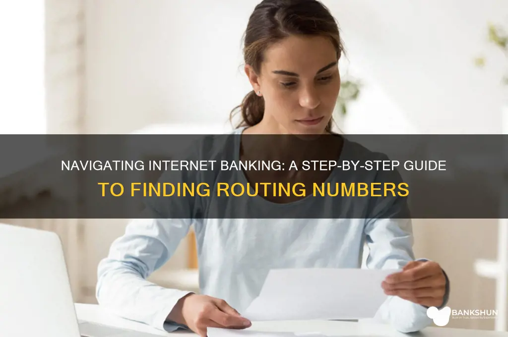 how to find routing on internet banking