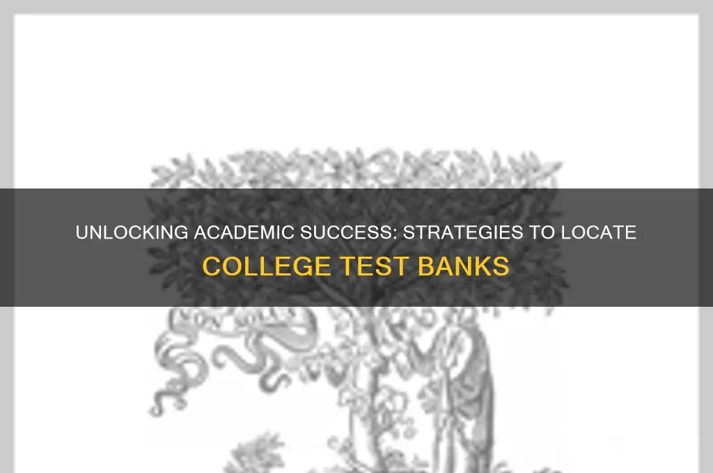 how to find test banks in college