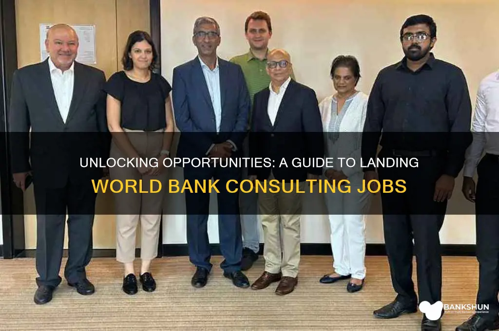 how to find world bank consulting jobs