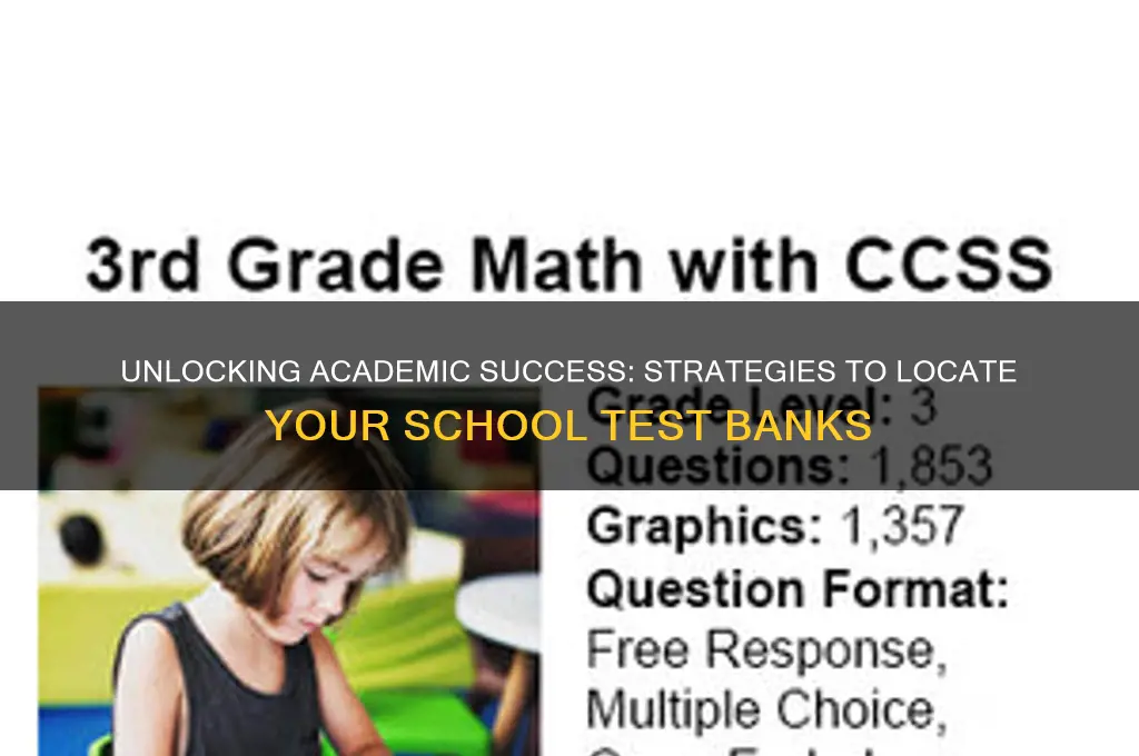 how to find your school test banks