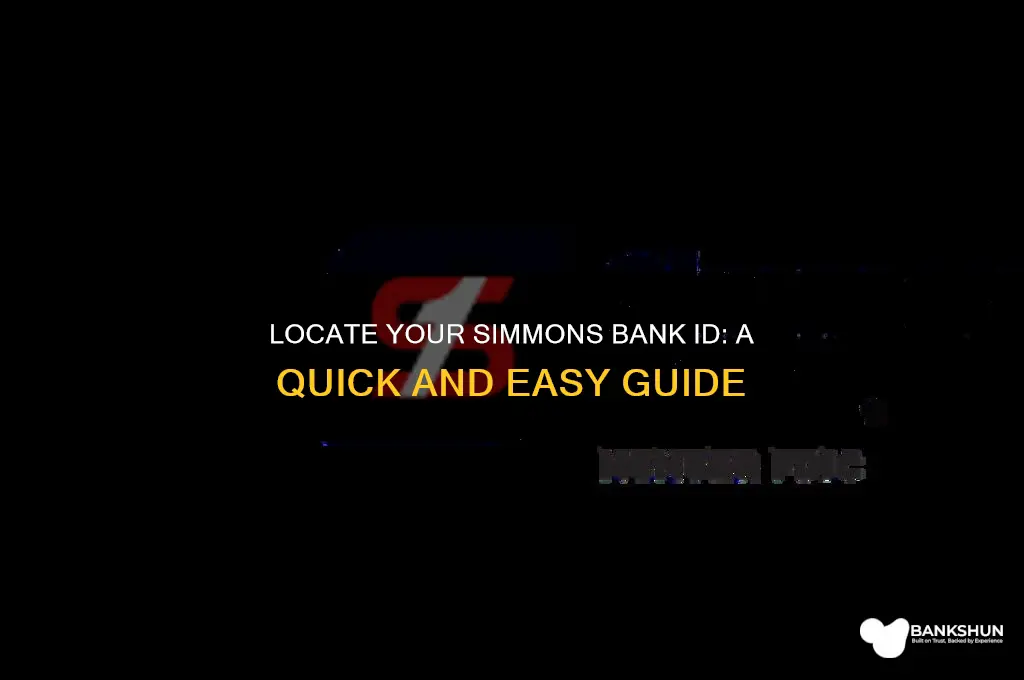 how to find your simmons bank id