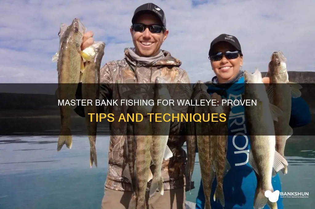 how to fish for walleye from bank