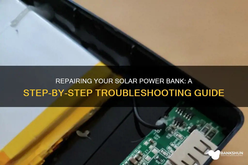 how to fix a solar pawer bank
