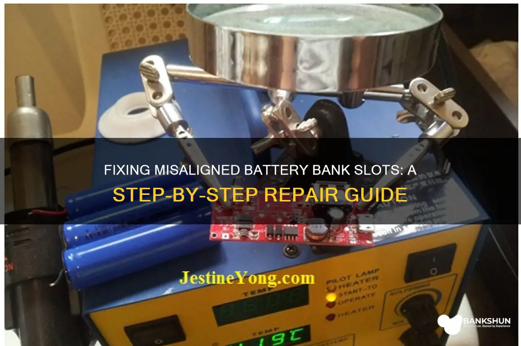 how to fix battery bank slots misaligned