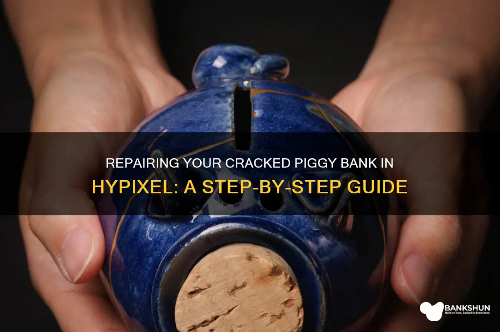 how to fix cracked piggy bank hypixel
