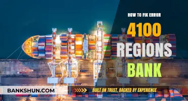 Resolving Regions Bank Error 4100: Quick Fixes and Solutions