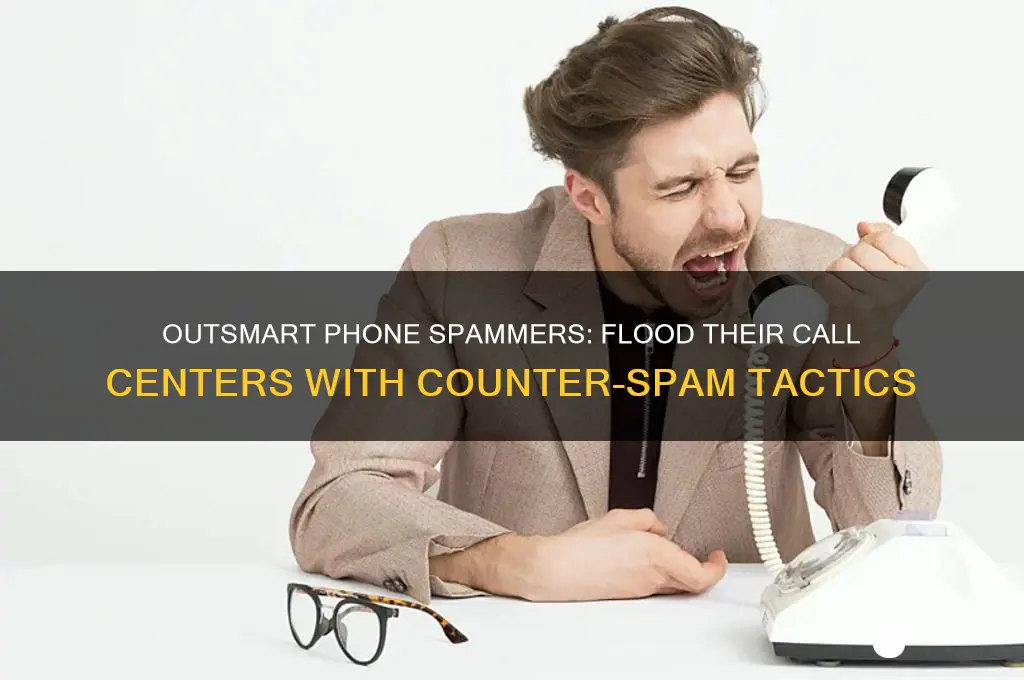 how to flood phone spammers phone banks