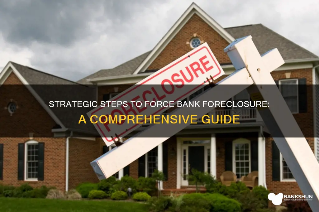 how to force a bank to foreclose