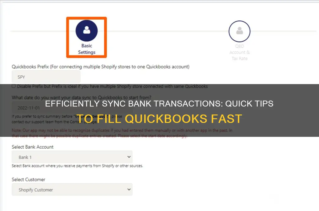 how to force bank items fill quickbooks