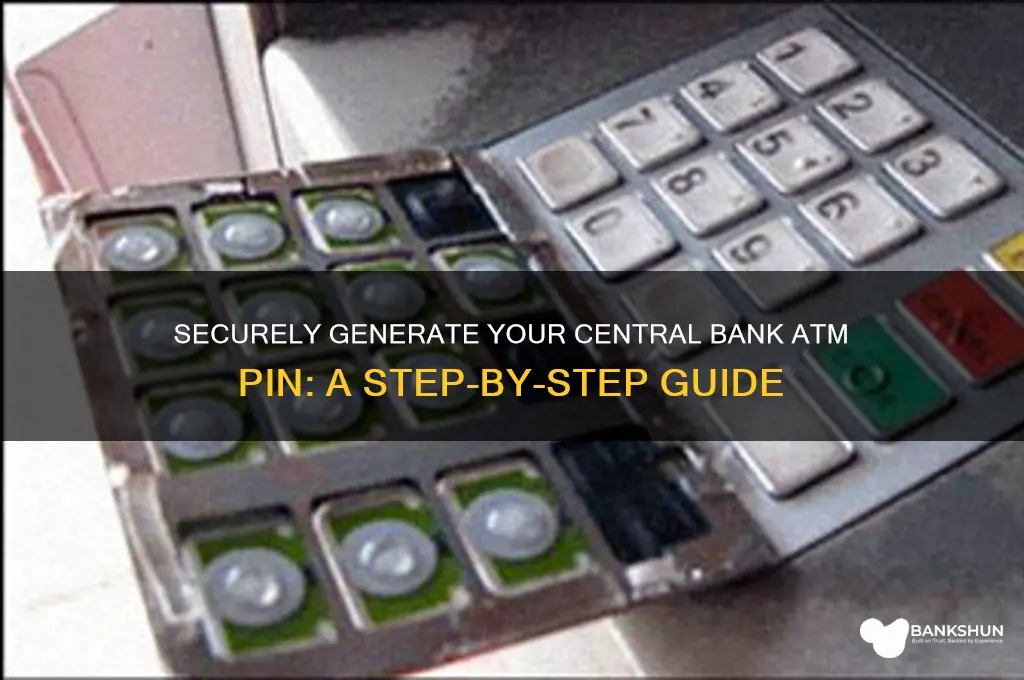 how to generate central bank atm pin