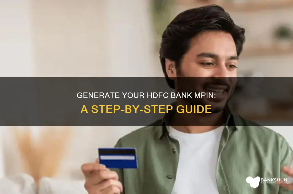 how to generate mpin in hdfc bank