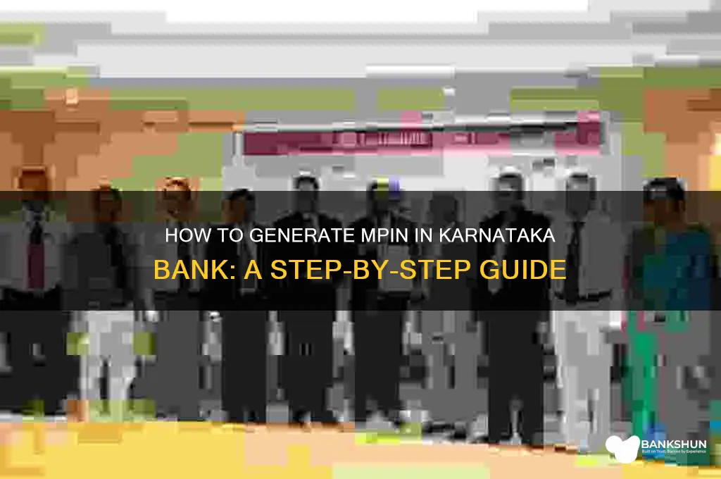 how to generate mpin in karnataka bank