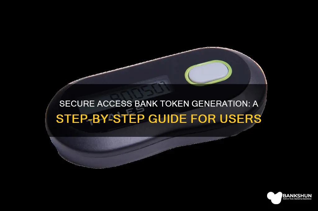 how to generate token for access bank