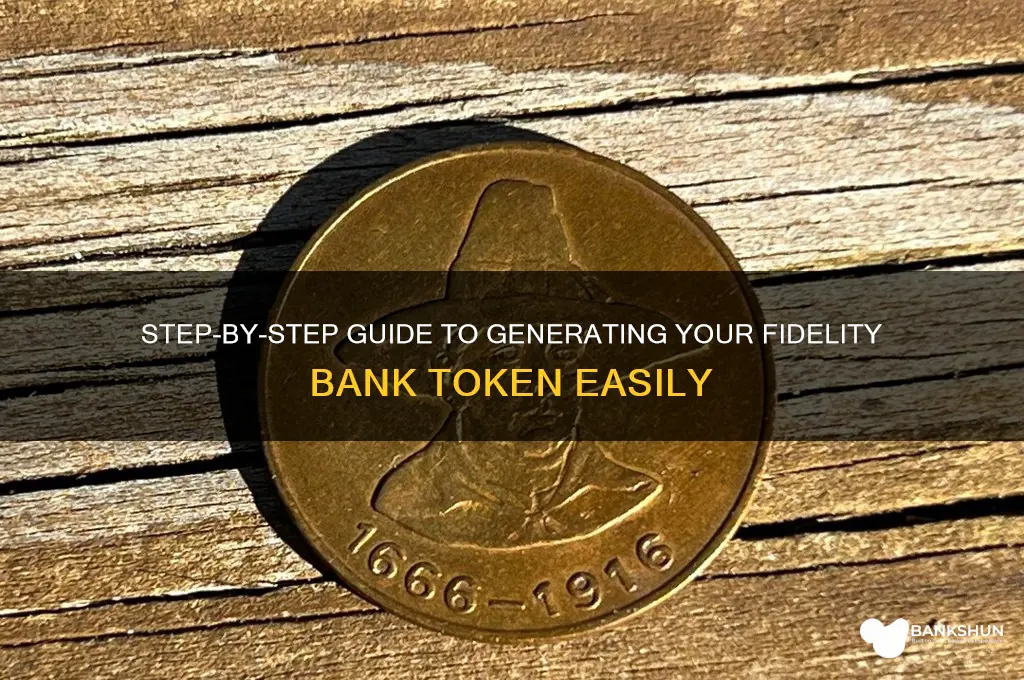 how to generate token for fidelity bank