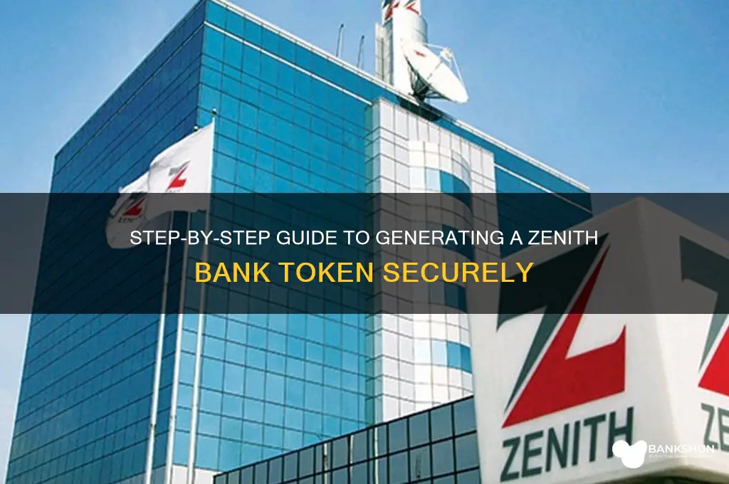 how to generate token for zenith bank