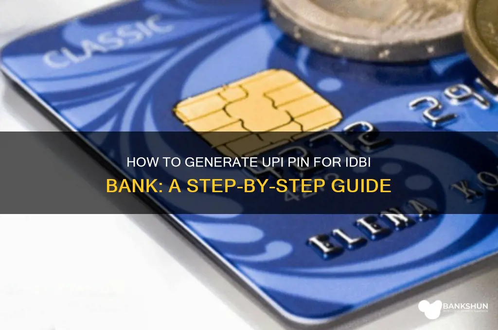 how to generate upi pin idbi bank