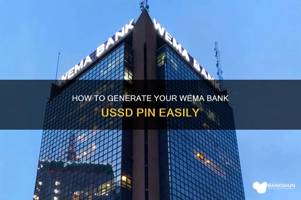 how to generate wema bank ussd pin
