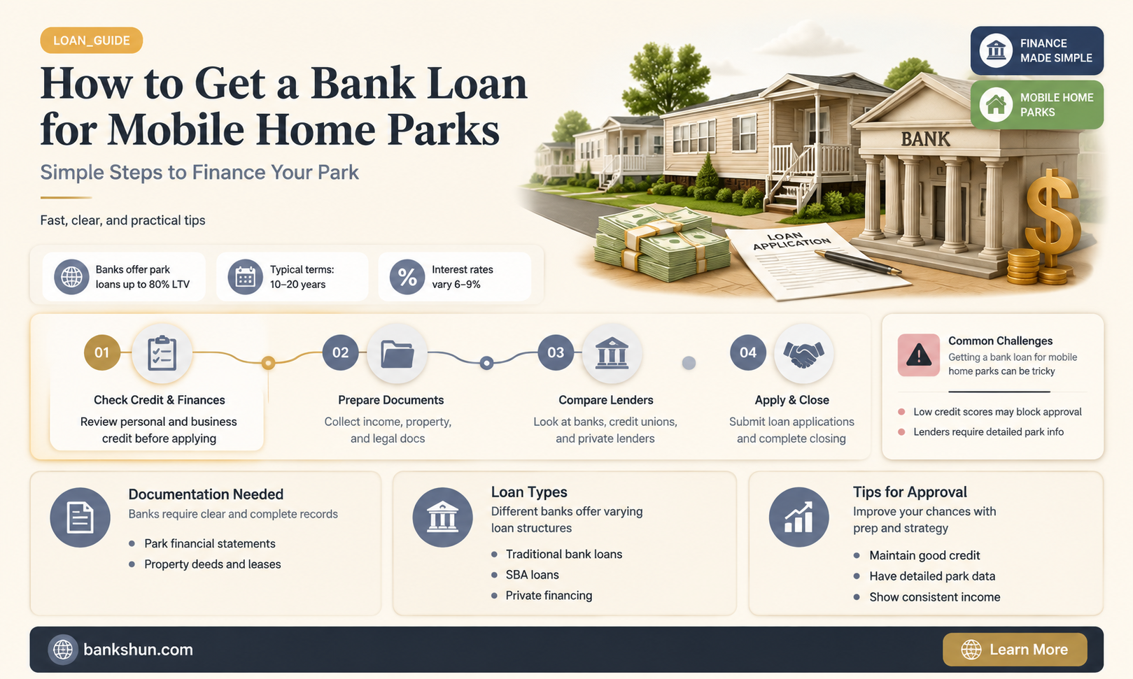 do banks lenf on mobile home parks