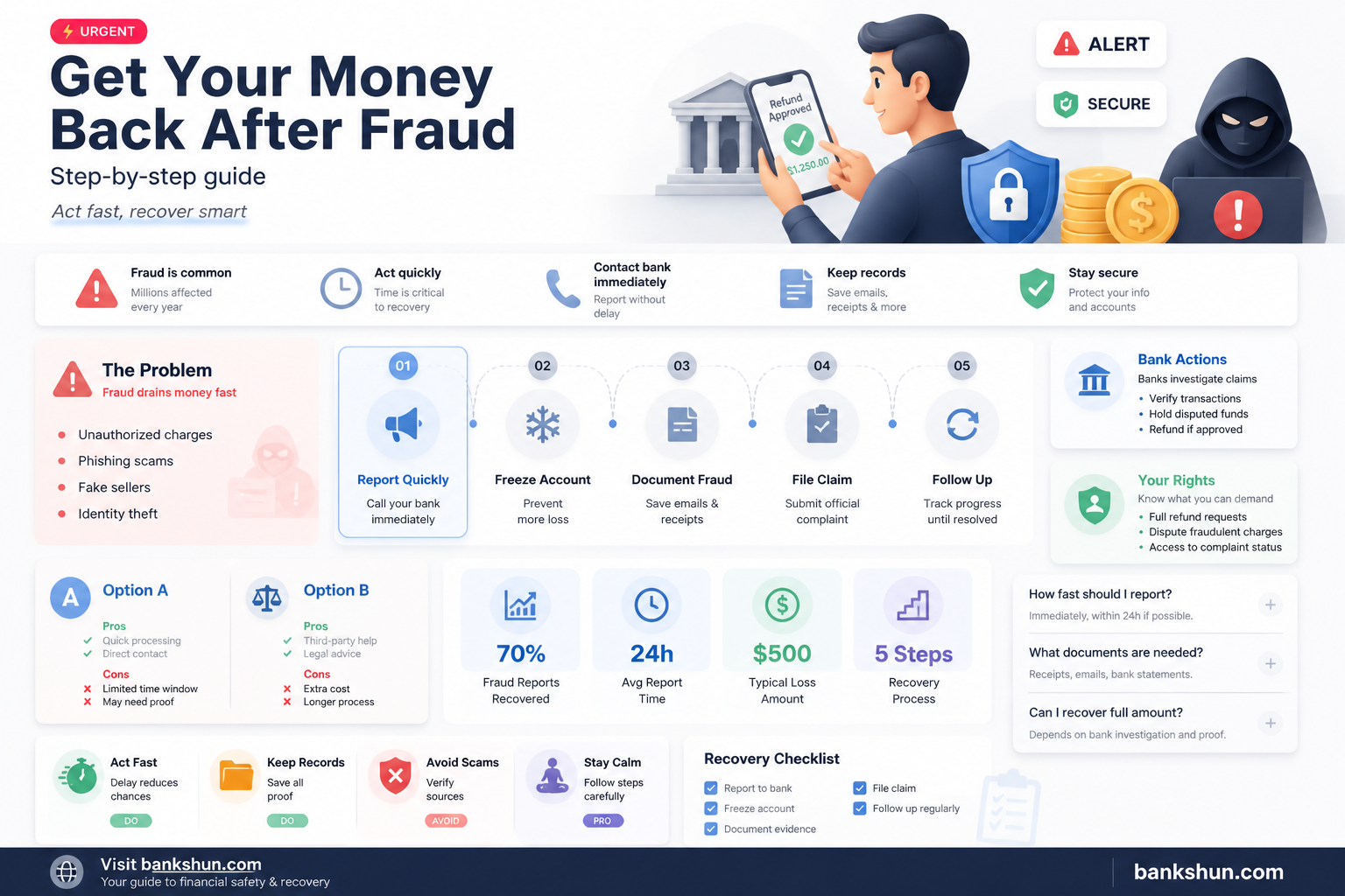 are banks required to refund fraud charges