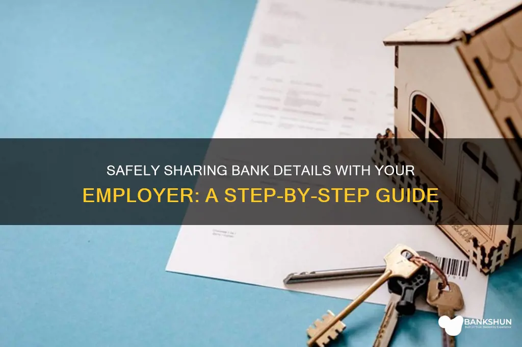 how to give bank details to employer