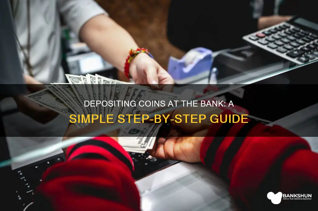 how to give coins to the bank