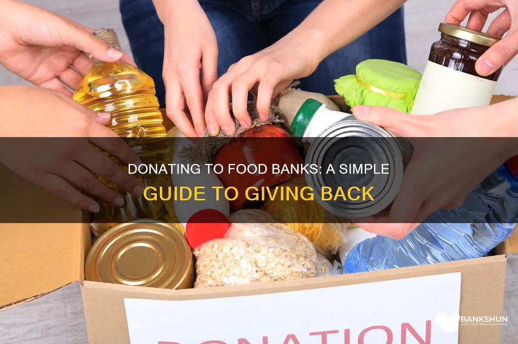 how to give food to food banks