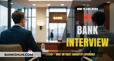 Mastering Your Bank Interview Introduction: Tips for a Confident Start