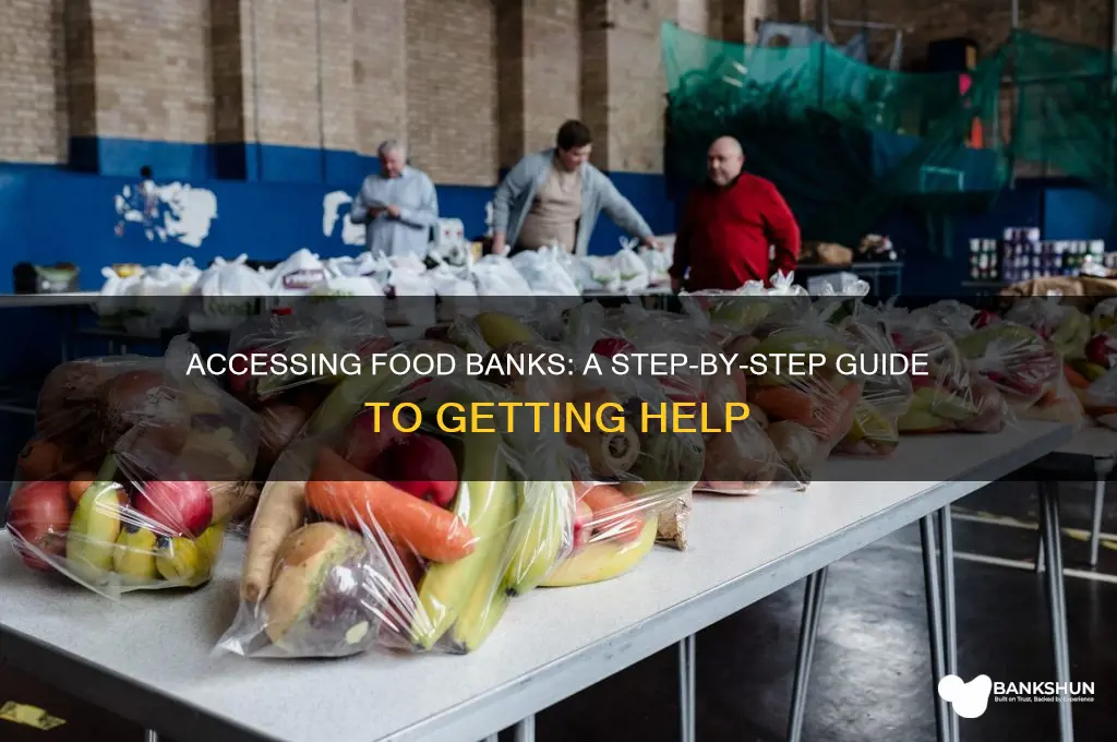 how to go to a food bank