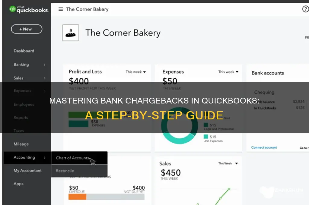 how to handle bank chargebacks in qb