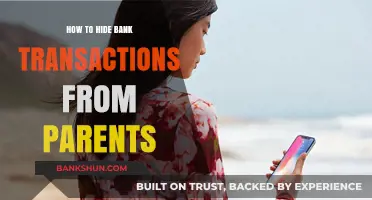 Concealing Bank Transactions: A Guide to Financial Privacy from Parents
