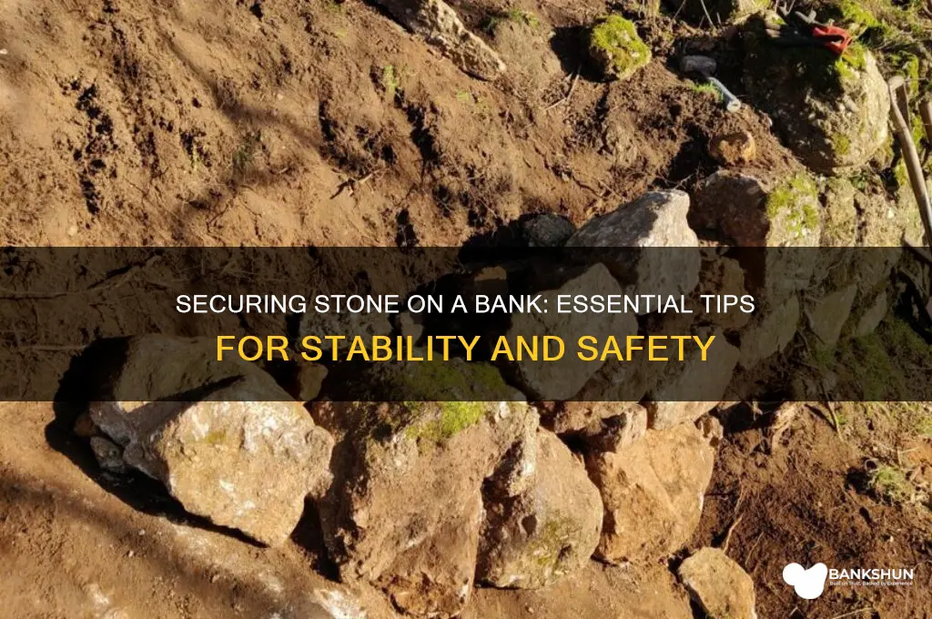 how to hold stone on a bank