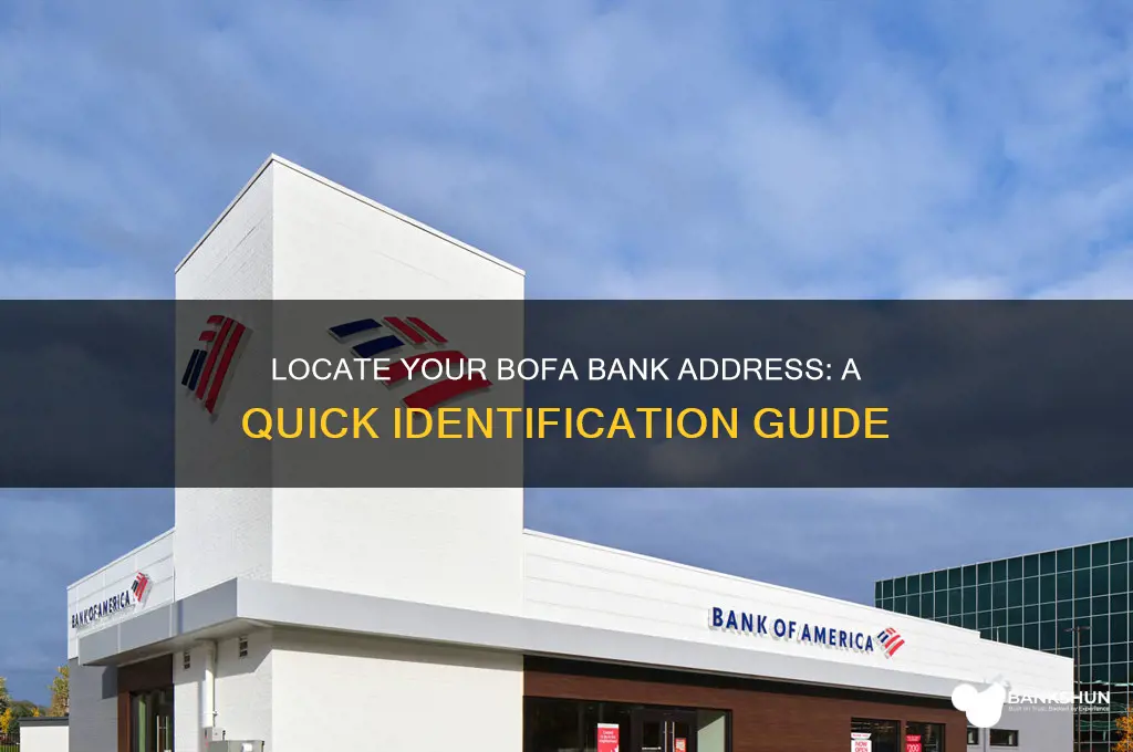 how to identify your bofa bank address