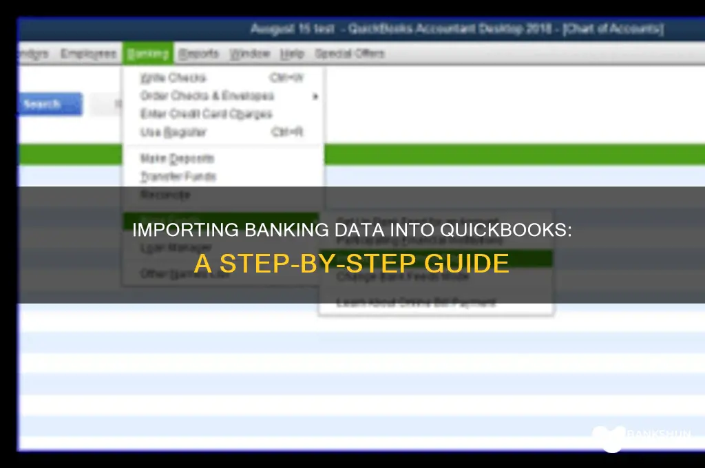 how to import banking informaton into quickbooks