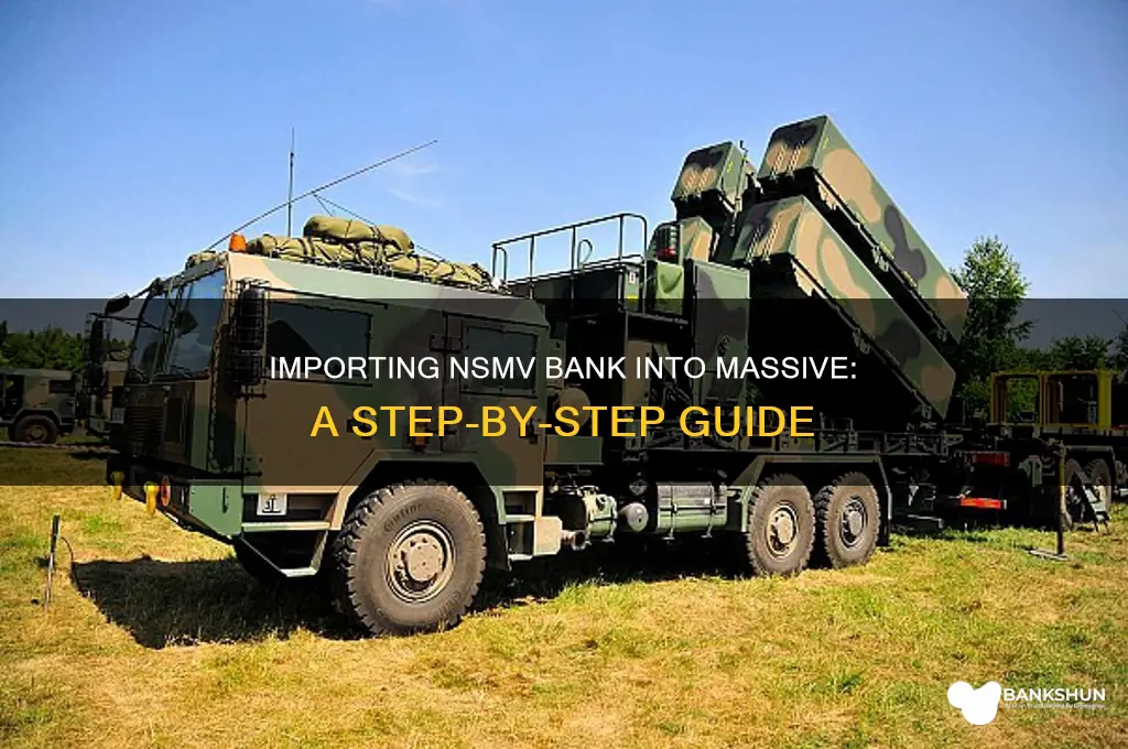 how to import nsmv bank into massive