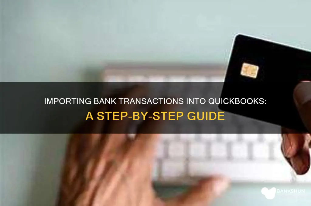 how to import the bank into qb