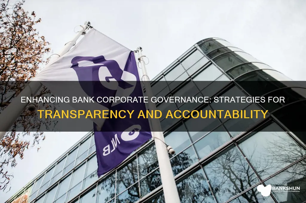how to improve corporate governance in banks